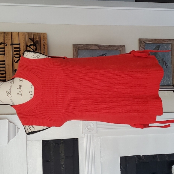LOFT Sweaters - Loft, NWOT,  orange sleeveless sweater